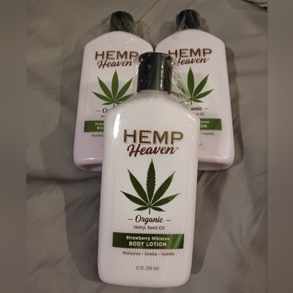 NEW! 3- Hemp Heaven Strawberry Hibiscus Lotion